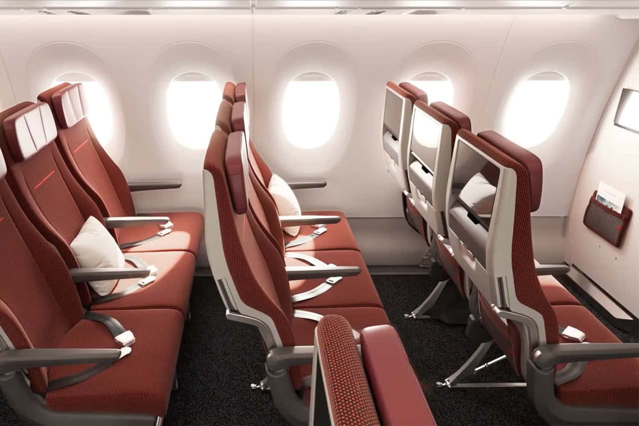 Economy seating with personal displays